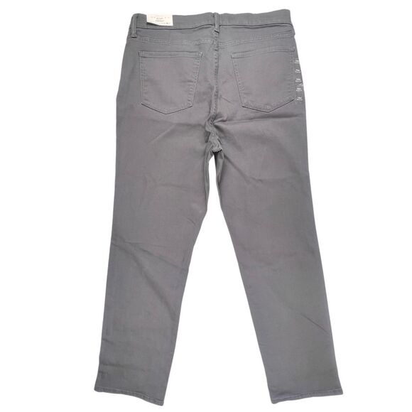 M Jeans Pants 14W Gray Neutral Tone Denim Casual Everyday Modern High Rise Jeans - Picture 1 of 13